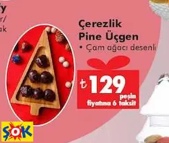 BAMBUM ÇEREZLİK PİNE ÜÇGEN